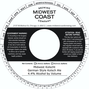 Midwest Coast Brewing Company Midwest Kolscht