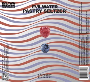Evil Twin Brewing New York City Evil Water - Pastry Seltzer Raspberry, Blueberry