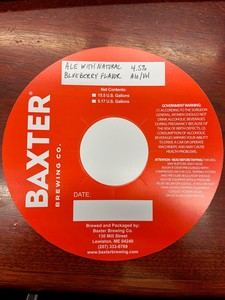 Baxter Brewing Co. Blueberry April 2023