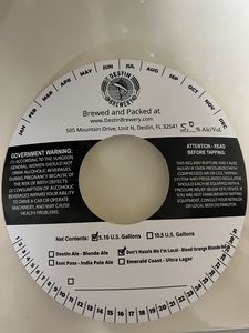 Destin Brewery Don't Hassle Me I'm Local - Blood Orange Blonde Ale