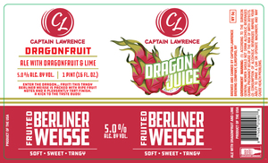 Captain Lawrence Brewing Company Dragon Juice April 2023