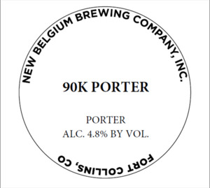 New Belgium Brewing Company, Inc. 90k Porter