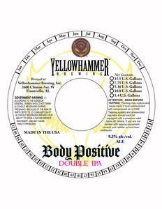 Yellowhammer Brewing, Inc. Body Positive March 2023