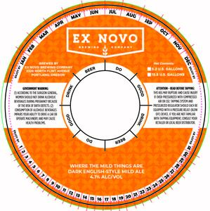 Ex Novo Brewing Company Where The Mild Things Are March 2023