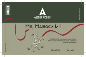 Acrospire Brewing Me, Maibock & I March 2023