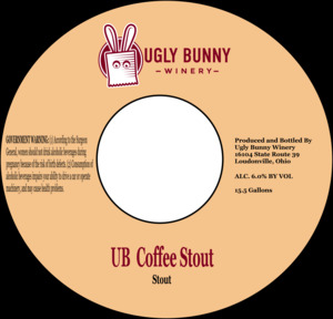 Ugly Bunny Winery Ub Coffee Stout March 2023