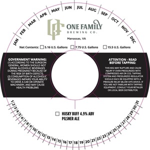 One Family Brewing Husky Buff