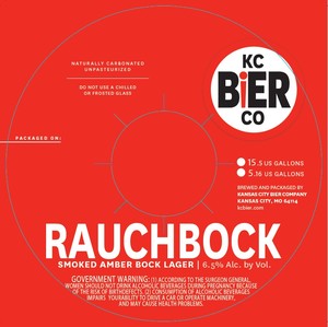 Kansas City Bier Company Rauchbock