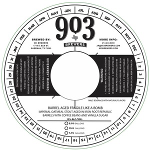 903 Brewers 903 Fragile Like A Bomb March 2023