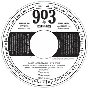 903 Brewers 903 Fragile Like A Bomb March 2023