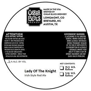 Oskar Blues Brewery Lady Of The Knight March 2023