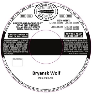 Cigar City Brewing Bryansk Wolf March 2023