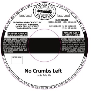 Cigar City Brewing No Crumbs Left March 2023