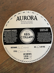 Aurora Brewing Co La Crema March 2023