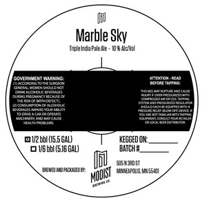 Modist Brewing Co Marble Sky