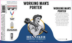 Henniker Brewing Company, LLC Working Man's Porter