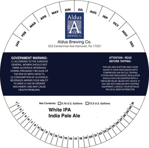 Aldus Brewing Co. White IPA March 2023