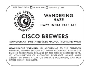 Cisco Brewers Wandering Haze March 2023