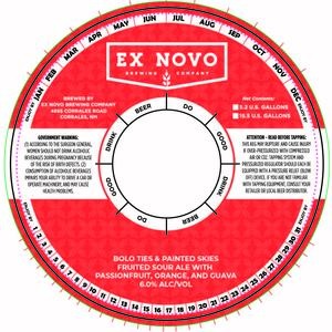 Ex Novo Brewing Company Bolo Ties & Painted Skies March 2023
