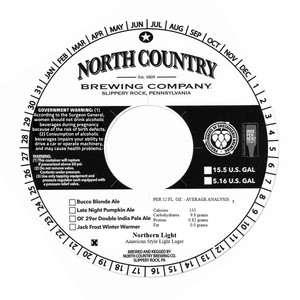 North Country Brewing Company Northern Light