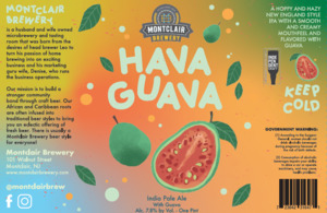 Montclair Brewery Hava Guava IPA