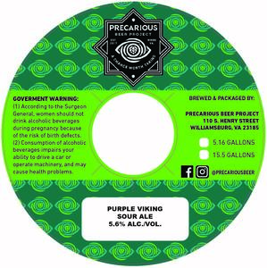 Precarious Beer Project Purple Viking