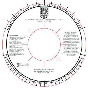 Wiley Roots Brewing Company Sweet Cherry County Fair Cobbler
