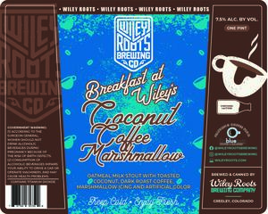 Wiley Roots Brewing Company Breakfast At Wiley's: Coconut Coffee Marshmallow May 2023