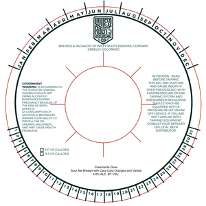Wiley Roots Brewing Company Creamsicle Gose