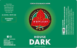 House Dark Czech Style Black Lager