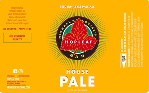 House Pale Belgian Style Pale Ale