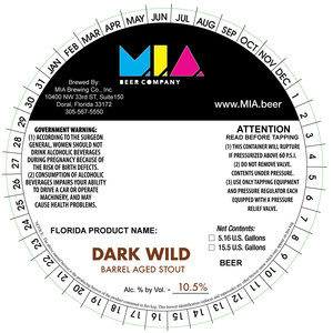 Mia Brewing Co. Dark Wild