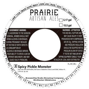 Prairie Artisan Ales Spicy Pickle Monster March 2023