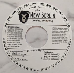 New Berlin Brewing Company Mrs. Witwer's Field March 2023