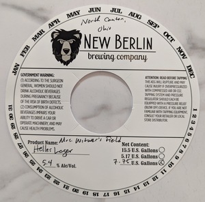 New Berlin Brewing Company Mrs. Witwer's Field