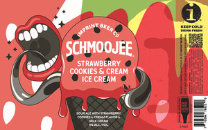 Imprint Beer Co. Schmoojee Strawberry Cookies & Cream Ice Cream