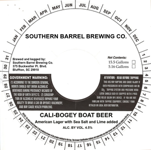 Southern Barrel Brewing Co. Cali-bogey Boat Beer