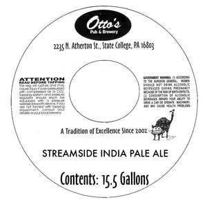 Otto's Pub And Brewery Streamside India Pale Ale March 2023