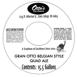 Otto's Pub And Brewery Gran Otto Belgian Style Quad