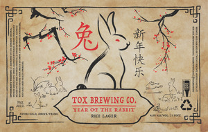 Tox Brewing Co. Year Of The Rabbit