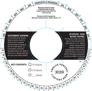 Marlowe Artisanal Ales Companions In Woe March 2023