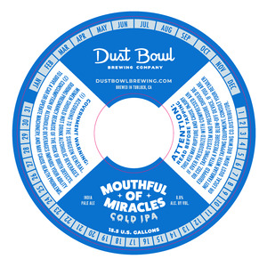 Dust Bowl Brewing Co. Mouthful Of Miracles Cold IPA March 2023