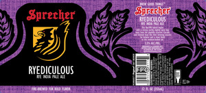 Sprecher Ryediculous Rye India Pale Ale