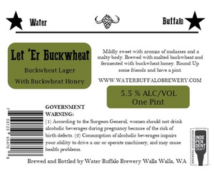 Water Buffalo Brewery Let 'er Buckwheat