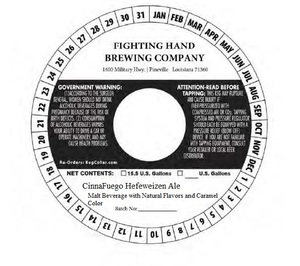 Fighting Hand Brewing Company Cinnafuego Hefeweizen