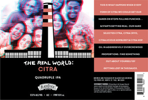 Blackstack Brewing The Real World: Citra