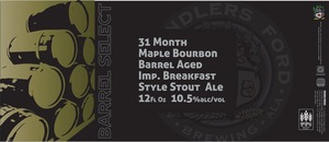 Chandlers Ford Brewing 31 Month Maple Bourbon Aged Imp. Breakfast Style Stout Ale May 2023