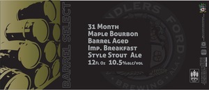 Chandlers Ford Brewing 31 Month Maple Bourbon Aged Imp. Breakfast Style Stout Ale