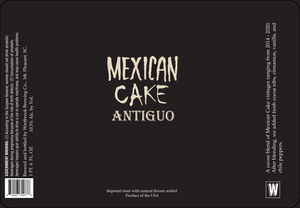 Westbrook Brewing Co Mexican Cake Antiguo