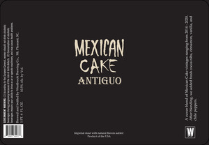 Westbrook Brewing Co Mexican Cake Antiguo April 2023